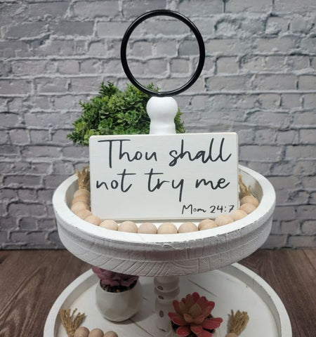 Tiered Tray Mini Wood Signs