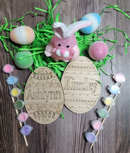 Easter Egg Personalized Name Laser Cut Kit With Paints and Brush For Kids Gift For Kids