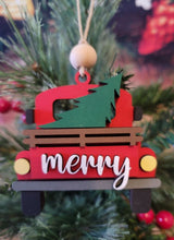 Red Truck Ornament 3D Laser Wood Holiday Christmas Tree Decoration Personalized Stocking Stuffer Christmas Gift Ornament Exchange