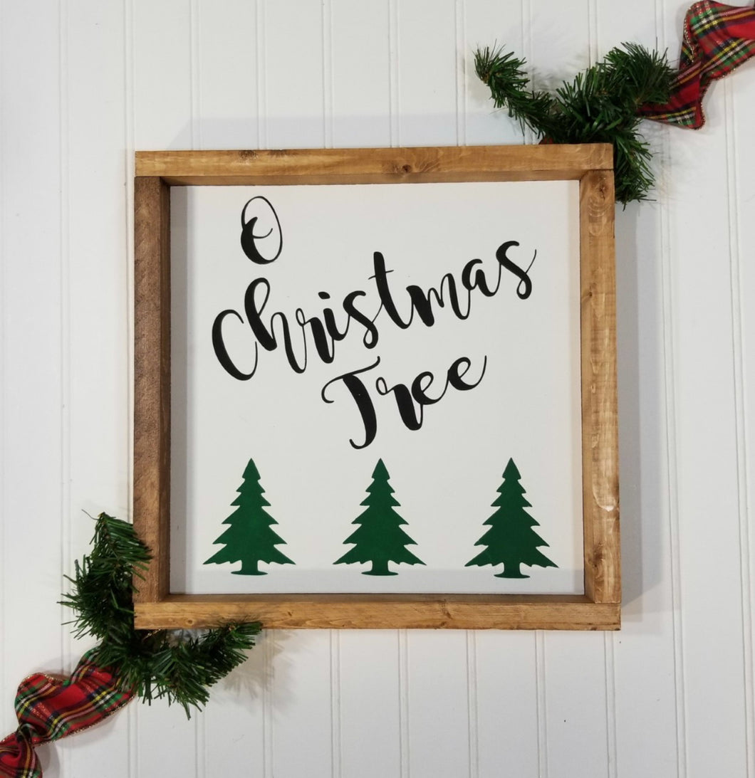 O Christmas Tree Farmhouse Christmas Decor Sign 12