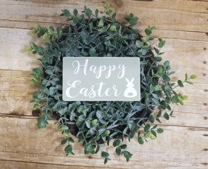 Happy Easter Framed Sign Or Happy Easter Bunny Sign Farmhouse Mini Wood Signs Tiered Tray Rustic Easter Decor