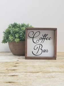 Kiss The Cook Or Coffee Bar Kitchen Farmhouse Mini Tiered Tray Wood Decor Signs